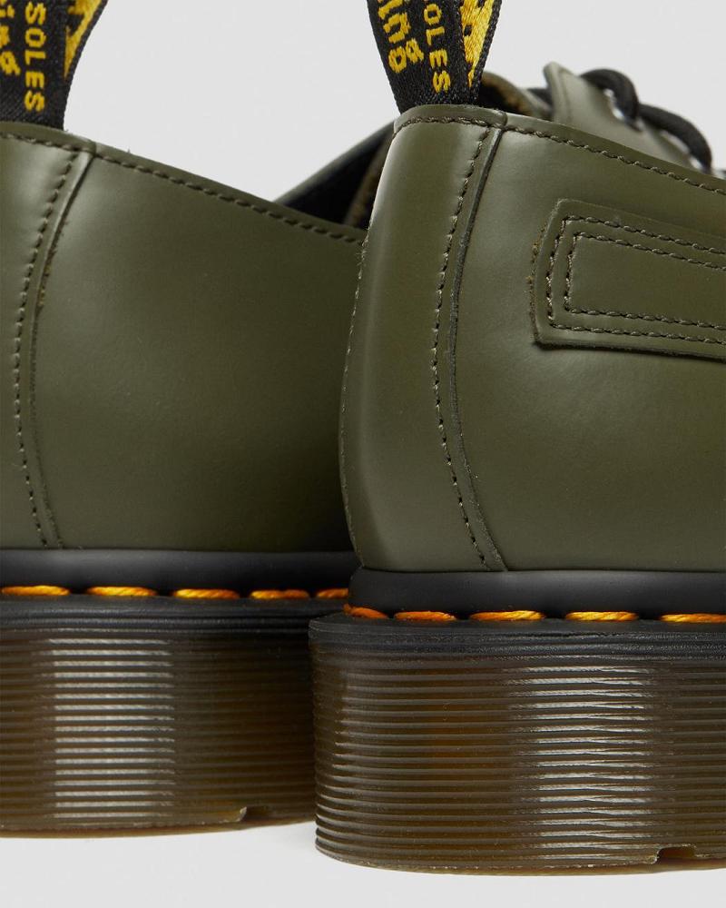 Dr Martens 1461 Verso Smooth Læder Oxford Sko Dame Grøn | DK 376QMA